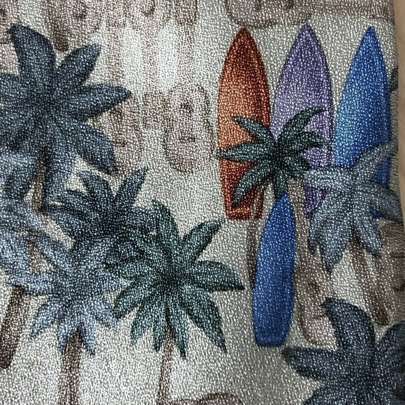 Tropicals By Tango Silk Necktie - Palm Trees, Surf Boards & Ukules NWT's - Picture 2 of 10
